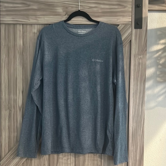Columbia Blue Long Sleeve Tee Men’s Size L - Picture 1 of 7